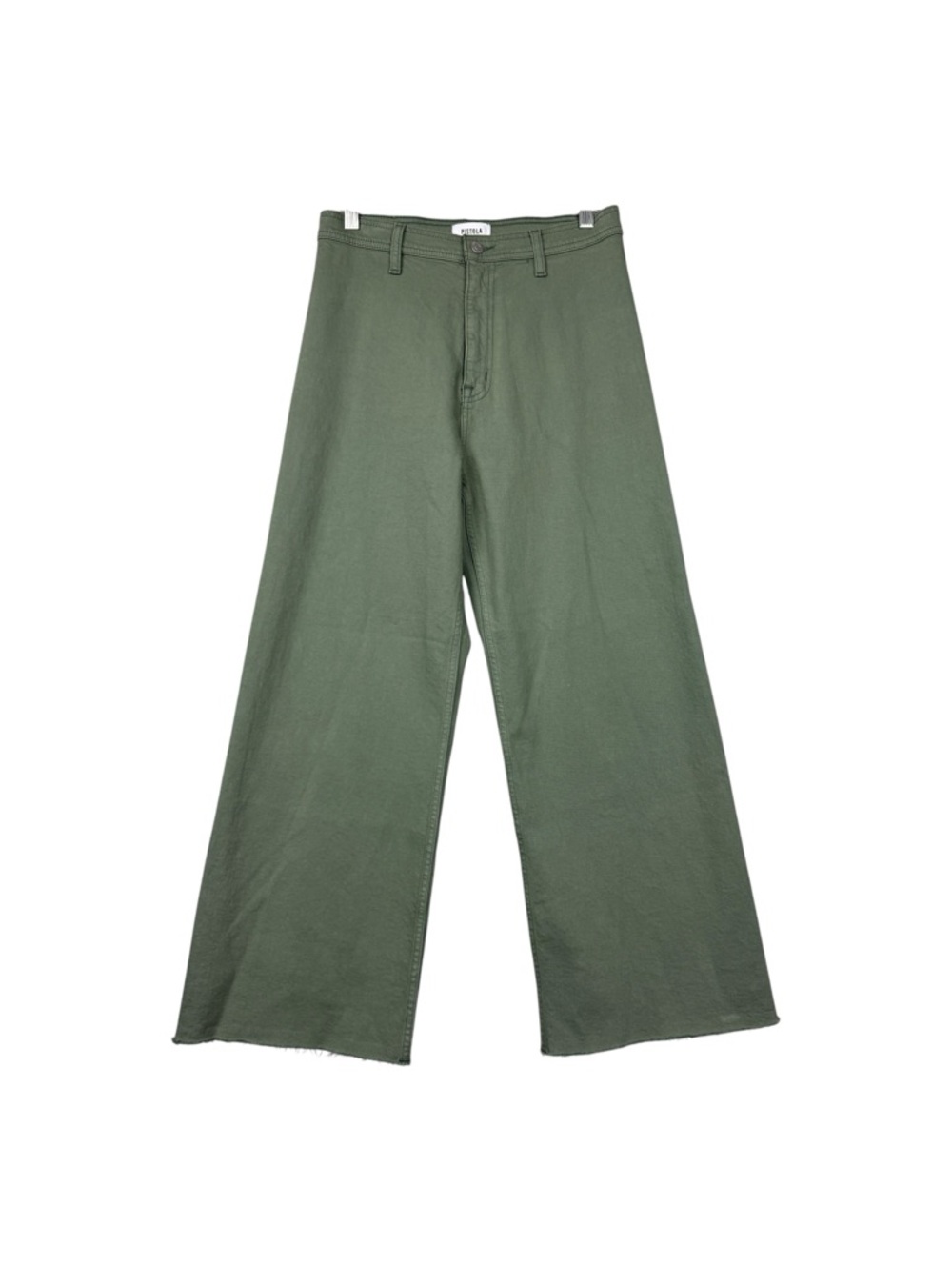Anthropologie Pistola Penny Wide Leg Bluff Green Jeans - Picture 2 of 5